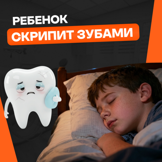 Почему ребёнок скрипит зубами