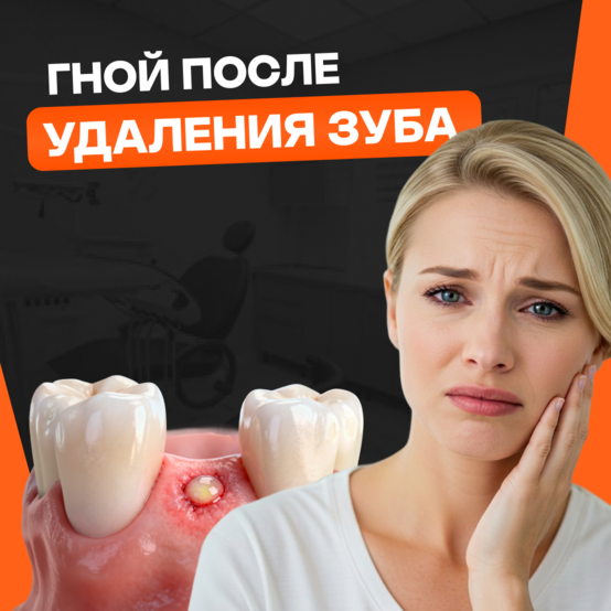 Гной после удаления зуба