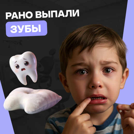 Рано выпадают молочные зубы