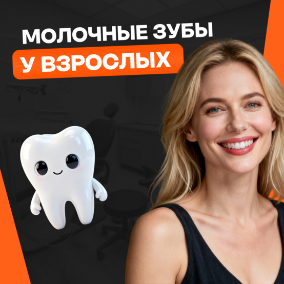 Молочные зубы у взрослых