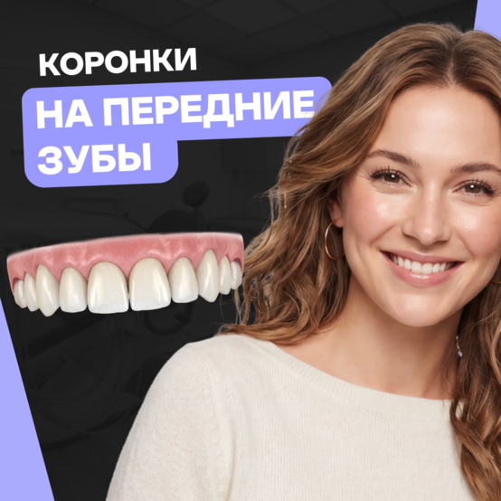 Какие коронки лучше поставить на передние зубы