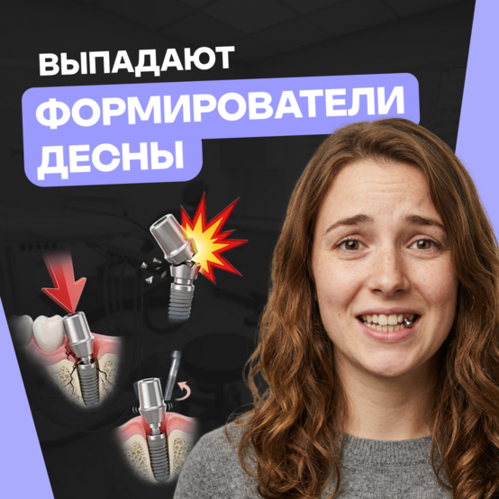 Выпал формирователь десны: что делать и насколько это опасно