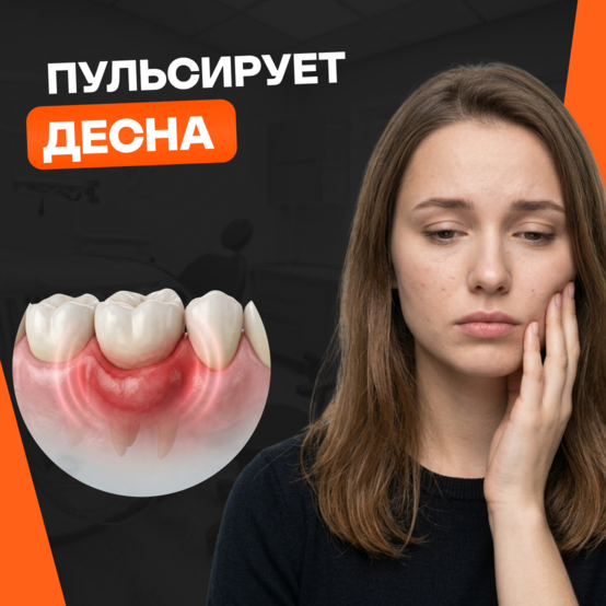 Пульсирует десна: что делать
